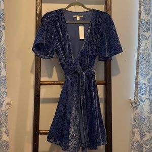 Velvet Wrap Dress